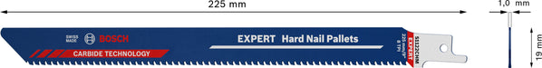Bosch EXPERT „Hard Nail Pallets“ S 1122 CHM list univerzalne testere - pakovanje 1 komad - 2608900387 List univerzalne testere BOSCH Madras doo Beograd