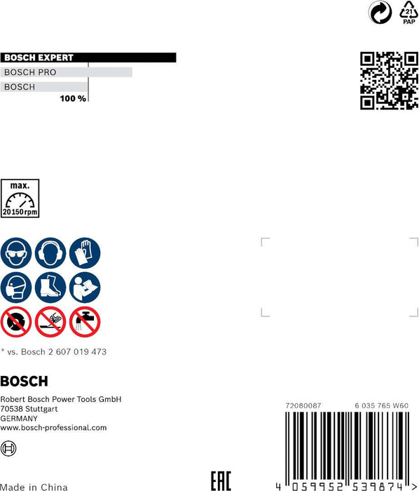 Bosch EXPERT HardCeramic 76 mm dijamantska rezna ploča 76 x 1,5 x 10 mm - 2608900652 Dijamantska rezna ploca BOSCH Madras doo Beograd