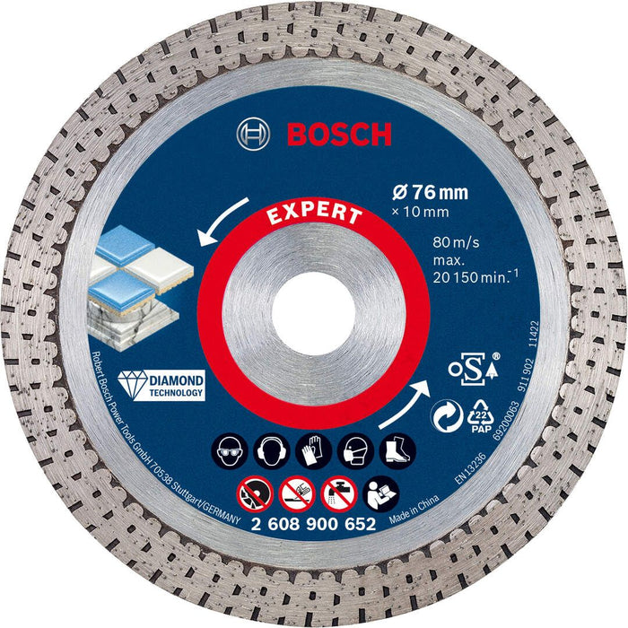 Bosch EXPERT HardCeramic 76 mm dijamantska rezna ploča 76 x 1,5 x 10 mm - 2608900652 Dijamantska rezna ploca BOSCH Madras doo Beograd