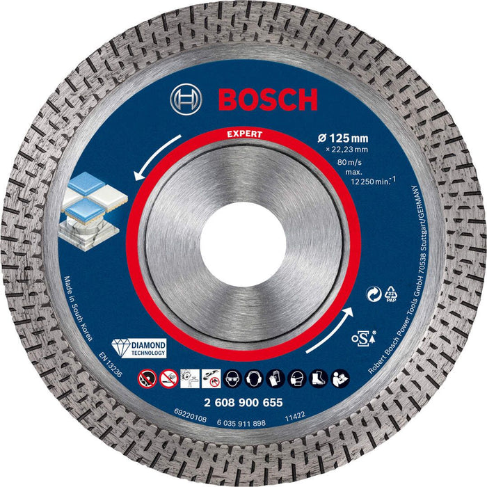 Bosch EXPERT HardCeramic dijamantska rezna ploča 125 x 22,23 x 1,4 x 10 mm - 2608900655 Dijamantska rezna ploca BOSCH Madras doo Beograd