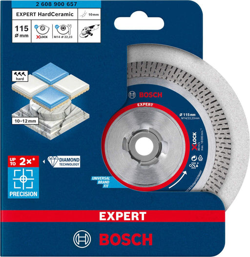 Bosch EXPERT HardCeramic X-LOCK dijamantska rezna ploča 115 x 22,23 x 1,4 x 10 mm - 2608900657 Dijamantska rezna ploca BOSCH Madras doo Beograd