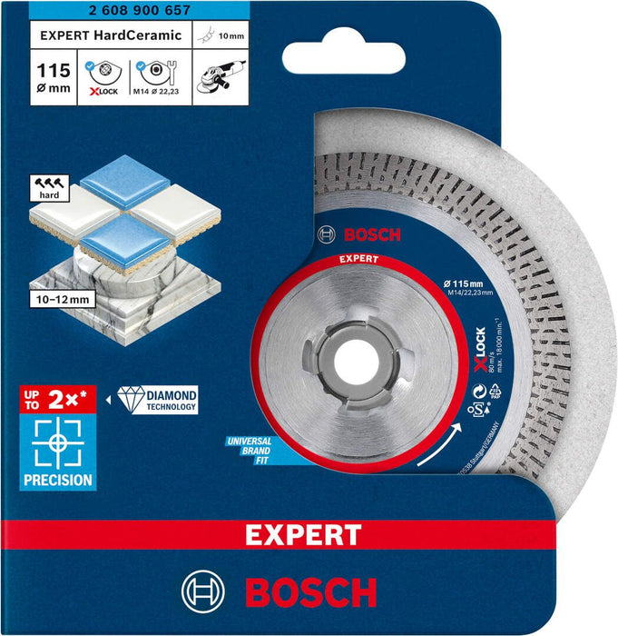 Bosch EXPERT HardCeramic X-LOCK dijamantska rezna ploča 115 x 22,23 x 1,4 x 10 mm - 2608900657 Dijamantska rezna ploca BOSCH Madras doo Beograd