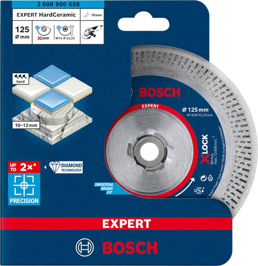 Bosch EXPERT HardCeramic X-LOCK dijamantska rezna ploča 125 x 22,23 x 1,4 x 10 mm - 2608900658 Dijamantska rezna ploca BOSCH Madras doo Beograd