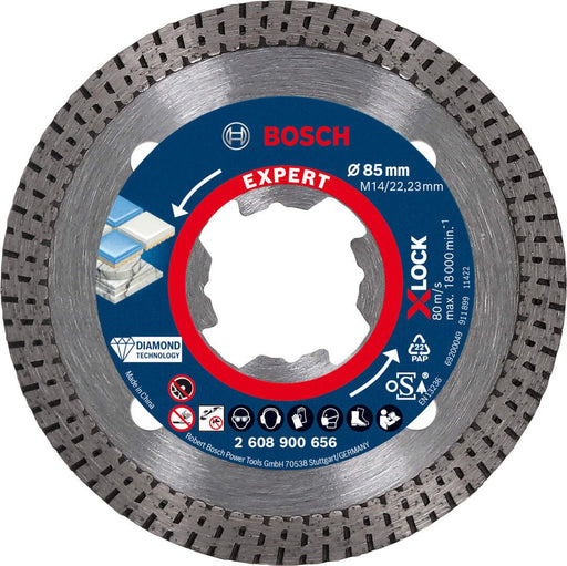 Bosch EXPERT HardCeramic X-LOCK dijamantska rezna ploča 85 x 22,23 x 1,6 x 7 mm - 2608900656 Dijamantska rezna ploca BOSCH Madras doo Beograd