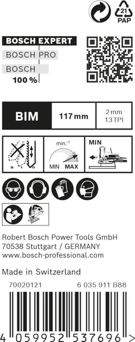 Bosch EXPERT „Hardwood 2-side clean“ T 308 BF list ubodne testere - 2608900545 List ubodne testere BOSCH Madras doo Beograd