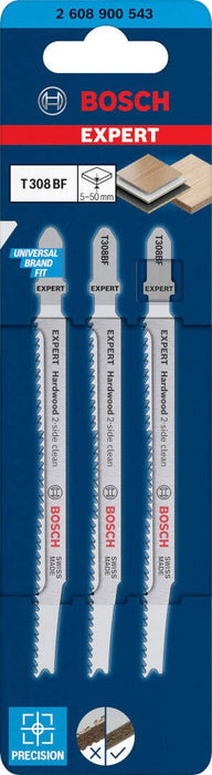Bosch EXPERT „Hardwood 2-side clean“ T 308 BF list ubodne testere, 3-delni - 2608900543 List ubodne testere BOSCH Madras doo Beograd