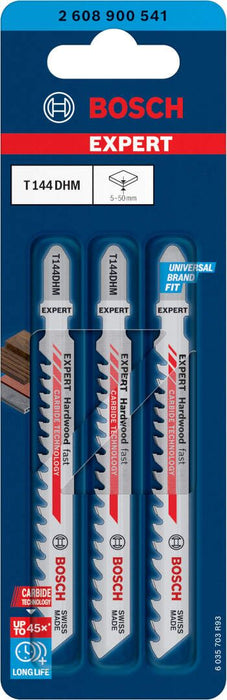 Bosch EXPERT „Hardwood Fast“ T 144 DHM list ubodne testere, 3-delni - 2608900541 List ubodne testere BOSCH Madras doo Beograd