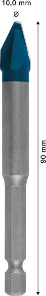 BOSCH EXPERT HEX-9 Hard Ceramic burgija, 10×90 mm - Burgija za pločice HEX-9 HC 10x90 (2608902310) Madras doo Beograd Madras doo Beograd
