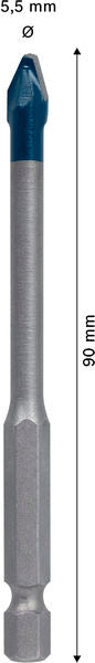 BOSCH EXPERT HEX-9 Hard Ceramic burgija, 5,5×90 mm - Burgija za pločice HEX-9 HC 5.5x90 (2608902306) Madras doo Beograd Madras doo Beograd