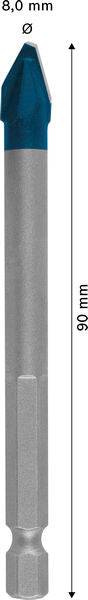 BOSCH EXPERT HEX-9 Hard Ceramic burgija, 8×90 mm - Burgija za pločice HEX-9 HC 8x90 (2608902309) Madras doo Beograd Madras doo Beograd