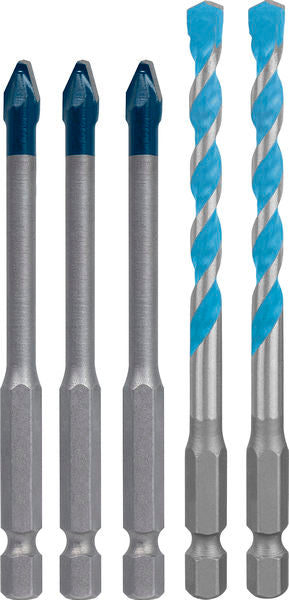 BOSCH EXPERT HEX-9 Hard Ceramic i HEX-9 Multi Construction set, 5 delova - Burgija za pločice HEX-9 HC+MCB 5pc Set (2608902313) Madras doo Beograd Madras doo Beograd