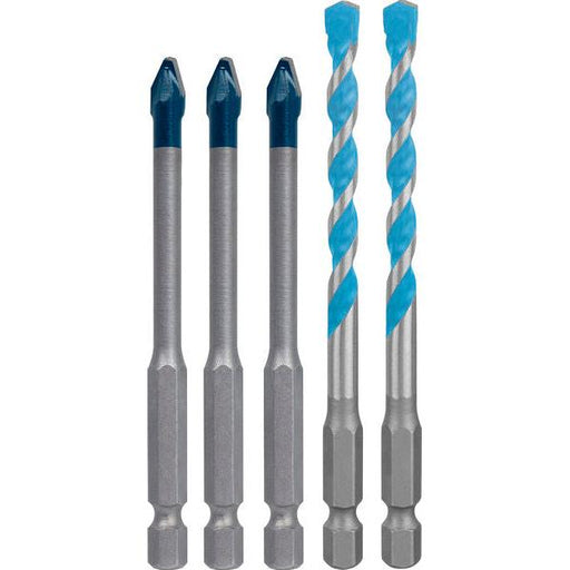 BOSCH EXPERT HEX-9 Hard Ceramic i HEX-9 Multi Construction set, 5 delova - Burgija za pločice HEX-9 HC+MCB 5pc Set (2608902313) Madras doo Beograd Madras doo Beograd