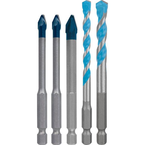 BOSCH EXPERT HEX-9 Hard Ceramic i HEX-9 Multi Construction set, 5 delova - Burgija za pločice HEX-9 HC+MCB 5pc Set (2608902314) Madras doo Beograd Madras doo Beograd