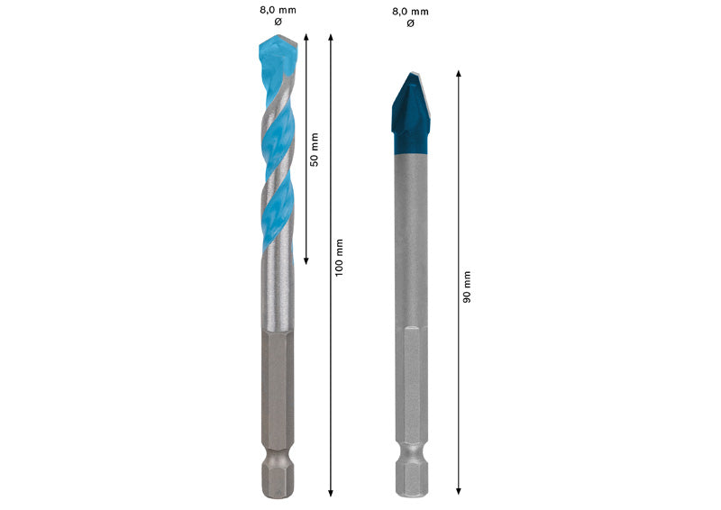 BOSCH EXPERT HEX-9 Hard Ceramic i HEX-9 Multi Construction set, 8 mm, 2 dela - EXPERT HEX-9 HardC + HEX-9 MultiC 8 mm (2608902367) Madras doo Beograd Madras doo Beograd
