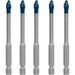 BOSCH EXPERT HEX-9 Hard Ceramic set burgija, 6×90 mm, 5 delova - Burgija za pločice HEX-9 HC 6x90 5pc (2608902316) Madras doo Beograd Madras doo Beograd
