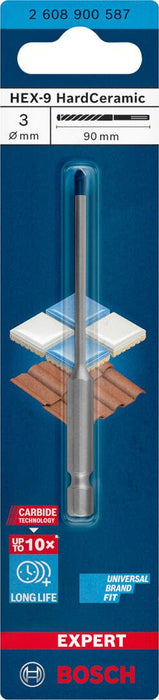 Bosch EXPERT HEX-9 HardCeramic burgija 3 x 90 mm - 2608900587 Burgija za keramiku BOSCH Madras doo Beograd