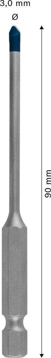Bosch EXPERT HEX-9 HardCeramic burgija 3 x 90 mm - 2608900587 Burgija za keramiku BOSCH Madras doo Beograd