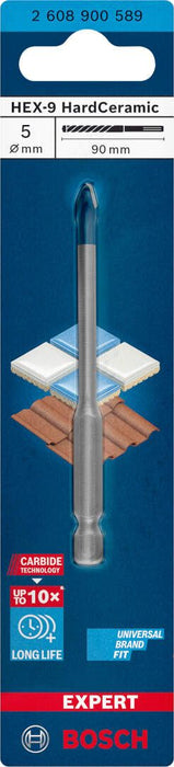 Bosch EXPERT HEX-9 HardCeramic burgija 5 x 90 mm - 2608900589 Burgija za keramiku BOSCH Madras doo Beograd