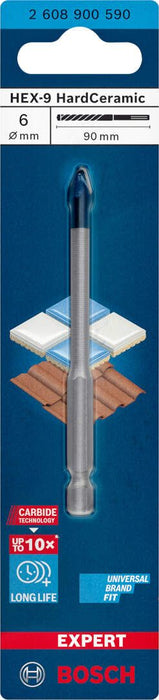 Bosch EXPERT HEX-9 HardCeramic burgija 6 x 90 mm - 2608900590 Burgija za keramiku BOSCH Madras doo Beograd