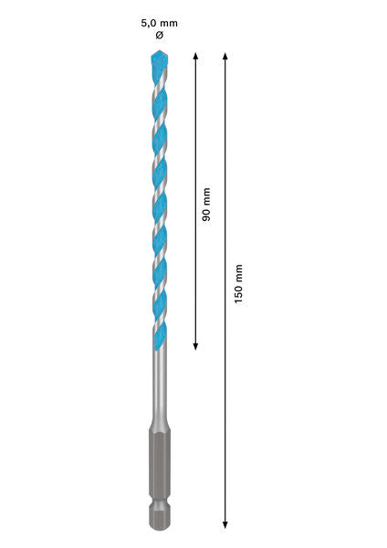 BOSCH EXPERT HEX-9 Multi Construction burgija, 5×90×150 mm - (2608902253) Madras doo Beograd Madras doo Beograd