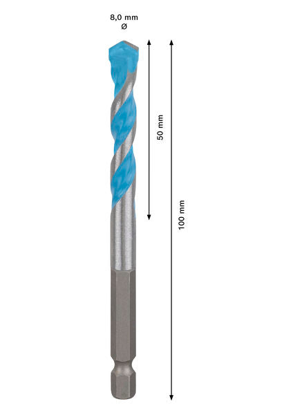 BOSCH EXPERT HEX-9 Multi Construction burgija, 8×50×100 mm - (2608902265) Madras doo Beograd Madras doo Beograd