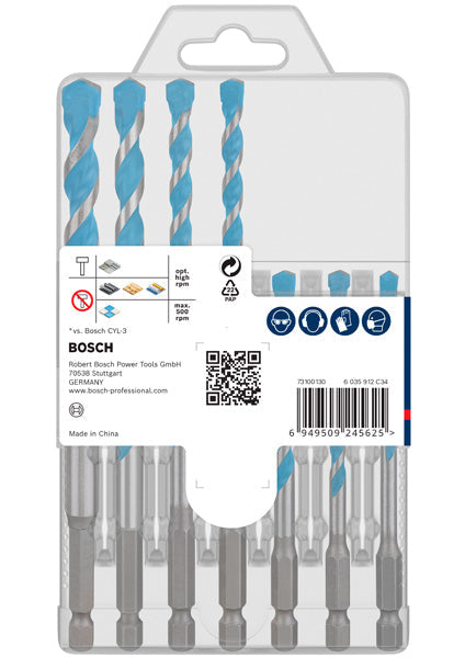 BOSCH EXPERT HEX-9 Multi Construction set burgija, 5×50×100; 5,5×60×100; 5×60×100; 6×90×150; 7×90×150; 8×90×150; 10×90×150 mm, 7 delova - EXPERT HEX-9 MultiC set 5/5.5/6/7/8/10 (2608902371) Madras doo Beograd Madras doo Beograd
