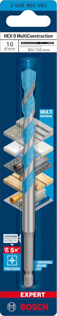 Bosch EXPERT HEX-9 MultiConstruction burgija 10 x 90 x 150 mm - 2608900582 MultiConstruction burgija BOSCH Madras doo Beograd