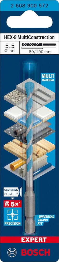 Bosch EXPERT HEX-9 MultiConstruction burgija 5,5 x 60 x 100 mm - 2608900572 MultiConstruction burgija BOSCH Madras doo Beograd