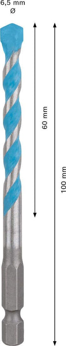 Bosch EXPERT HEX-9 MultiConstruction burgija 6,5 x 60 x 100 mm - 2608900577 MultiConstruction burgija BOSCH Madras doo Beograd