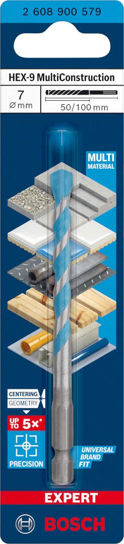 Bosch EXPERT HEX-9 MultiConstruction burgija 7 x 50 x 100 mm - 2608900579 MultiConstruction burgija BOSCH Madras doo Beograd