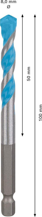 Bosch EXPERT HEX-9 MultiConstruction burgija 8 x 50 x 100 mm - 2608900581 MultiConstruction burgija BOSCH Madras doo Beograd