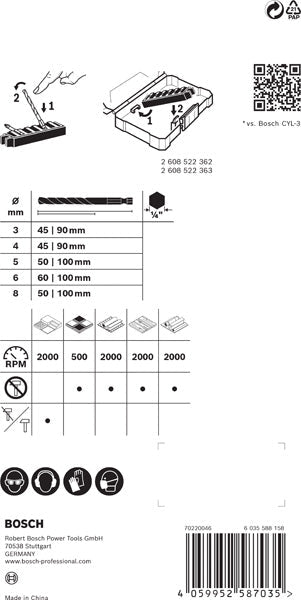 BOSCH EXPERT HEX-9 MultiConstruction Pick & Click komplet 3–8 mm - (2608901455) Madras doo Beograd Madras doo Beograd