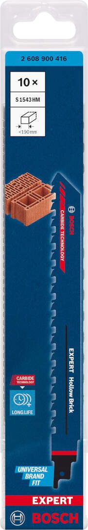 Bosch EXPERT „Hollow Brick“ S 1543 HM list univerzalne testere - pakovanje 10 komada - 2608900416 List univerzalne testere BOSCH Madras doo Beograd