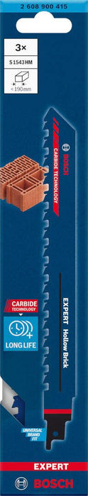 Bosch EXPERT „Hollow Brick“ S 1543 HM list univerzalne testere - pakovanje 3 komada - 2608900415 List univerzalne testere BOSCH Madras doo Beograd