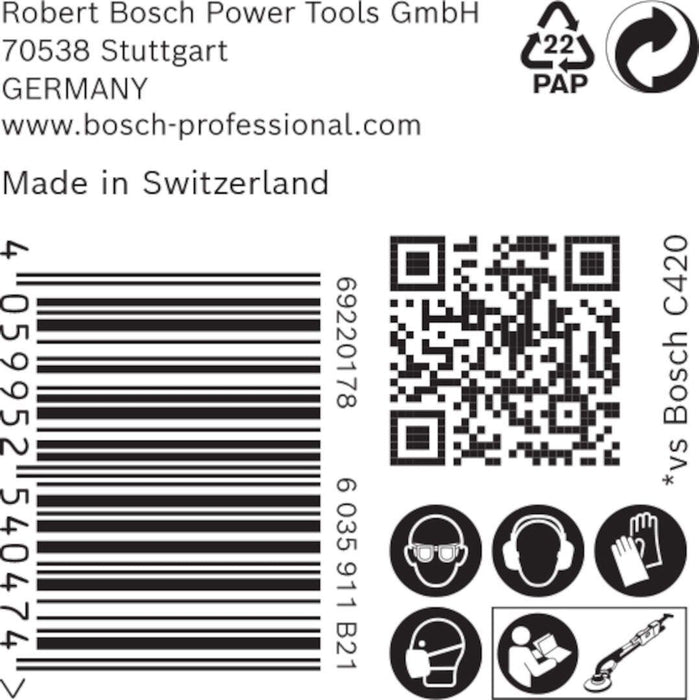Bosch EXPERT M480 brusna mreža za brusilice za gips od 225 mm, granulacija 120 - pakovanje od 25 komada - 2608900709 Brusna mreža za gips BOSCH Madras doo Beograd