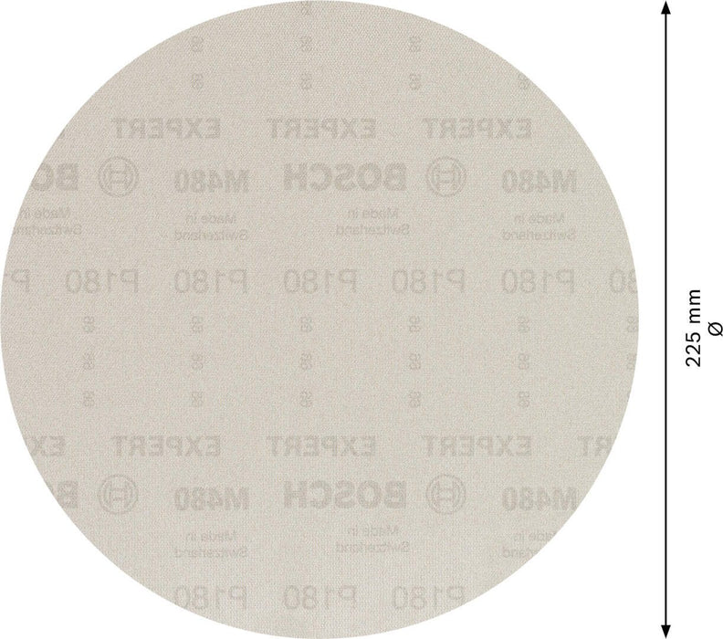 Bosch EXPERT M480 brusna mreža za brusilice za gips od 225 mm, granulacija 180 - pakovanje od 25 komada - 2608900711 Brusna mreža za gips BOSCH Madras doo Beograd