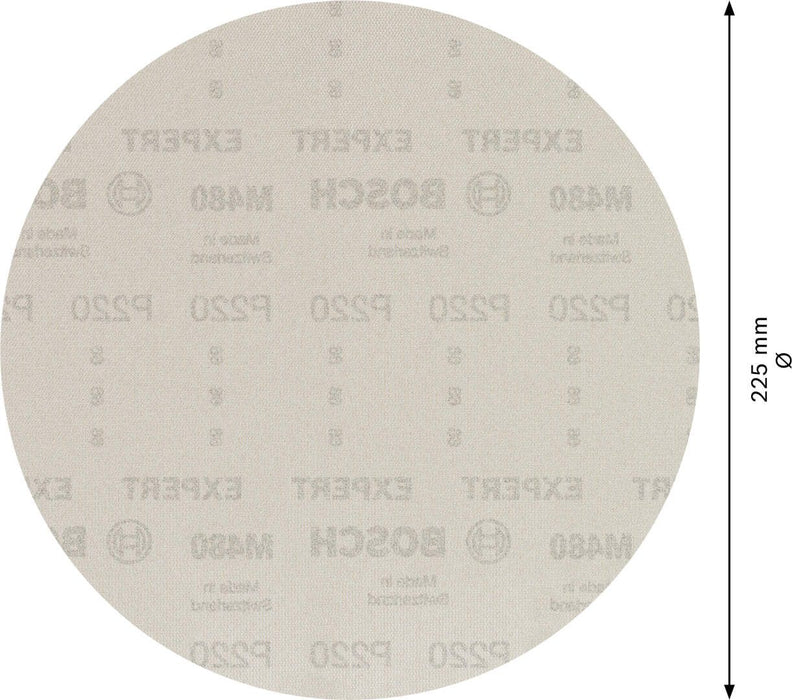 Bosch EXPERT M480 brusna mreža za brusilice za gips od 225 mm, granulacija 220 - pakovanje od 25 komada - 2608900712 Brusna mreža za gips BOSCH Madras doo Beograd
