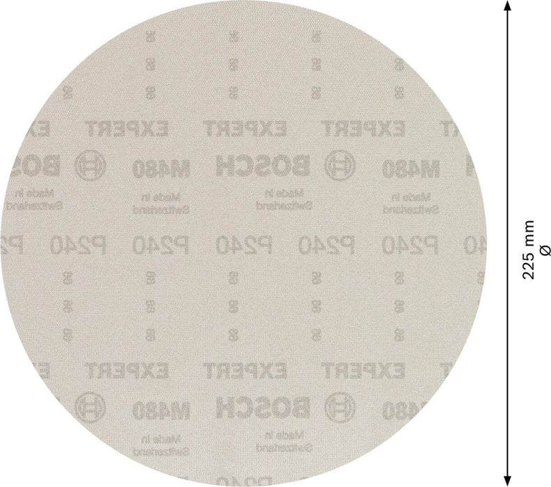 Bosch EXPERT M480 brusna mreža za brusilice za gips od 225 mm, granulacija 240 - pakovanje od 25 komada - 2608900713 Brusna mreža za gips BOSCH Madras doo Beograd