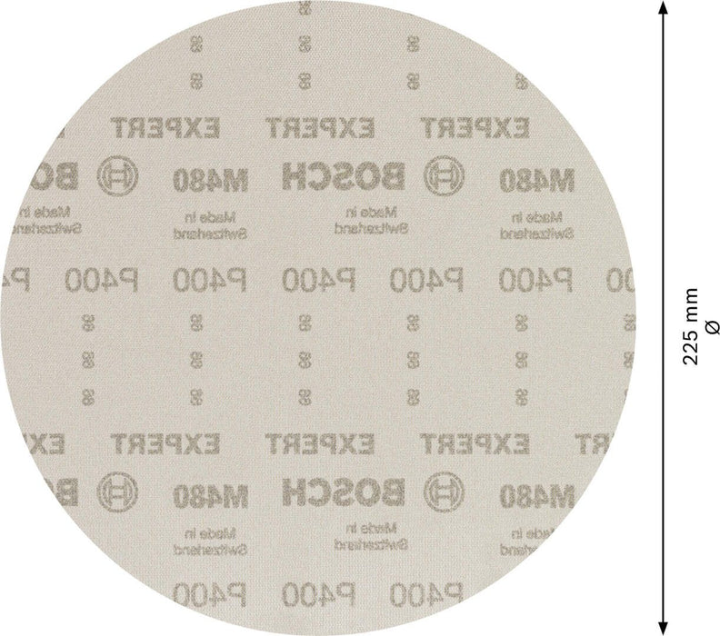 Bosch EXPERT M480 brusna mreža za brusilice za gips od 225 mm, granulacija 400 - pakovanje od 25 komada - 2608900715 Brusna mreža za gips BOSCH Madras doo Beograd