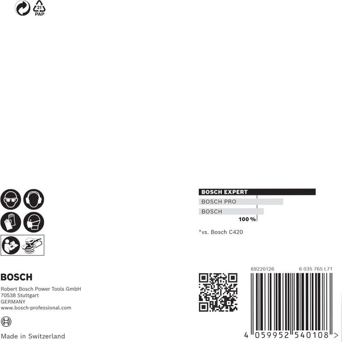 Bosch EXPERT M480 brusna mreža za rotacione brusilice od 125 mm, granulacija 100 - pakovanje od 5 komada - 2608900672 Brusna mreža za rotacione brusilice BOSCH Madras doo Beograd