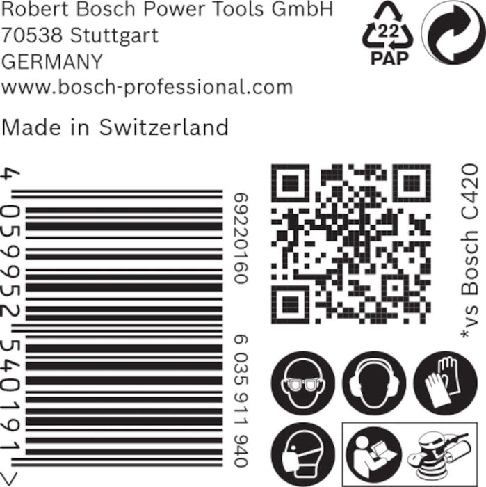 Bosch EXPERT M480 brusna mreža za rotacione brusilice od 125 mm, granulacija 100 - pakovanje od 50 komada - 2608900681 Brusna mreža za rotacione brusilice BOSCH Madras doo Beograd