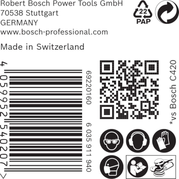 Bosch EXPERT M480 brusna mreža za rotacione brusilice od 125 mm, granulacija 120 - pakovanje od 50 komada - 2608900682 Brusna mreža za rotacione brusilice BOSCH Madras doo Beograd