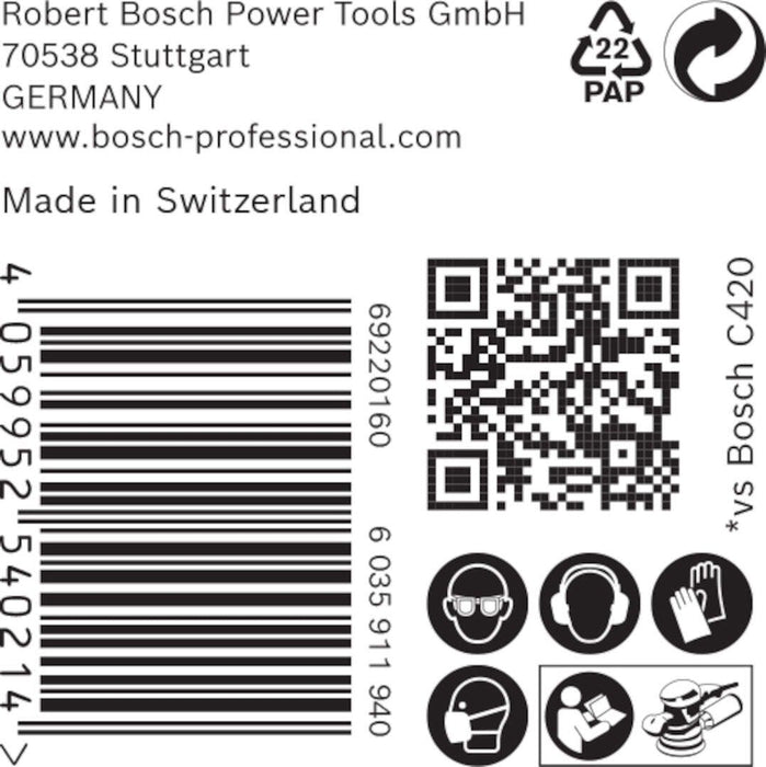 Bosch EXPERT M480 brusna mreža za rotacione brusilice od 125 mm, granulacija 150 - pakovanje od 50 komada - 2608900683 Brusna mreža za rotacione brusilice BOSCH Madras doo Beograd