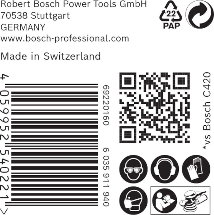 Bosch EXPERT M480 brusna mreža za rotacione brusilice od 125 mm, granulacija 180 - pakovanje od 50 komada - 2608900684 Brusna mreža za rotacione brusilice BOSCH Madras doo Beograd