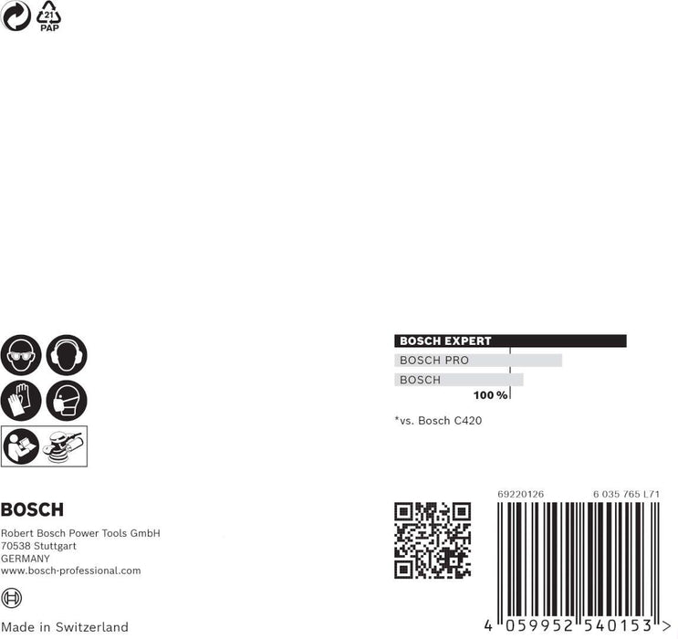 Bosch EXPERT M480 brusna mreža za rotacione brusilice od 125 mm, granulacija 240 - pakovanje od 5 komada - 2608900677 Brusna mreža za rotacione brusilice BOSCH Madras doo Beograd