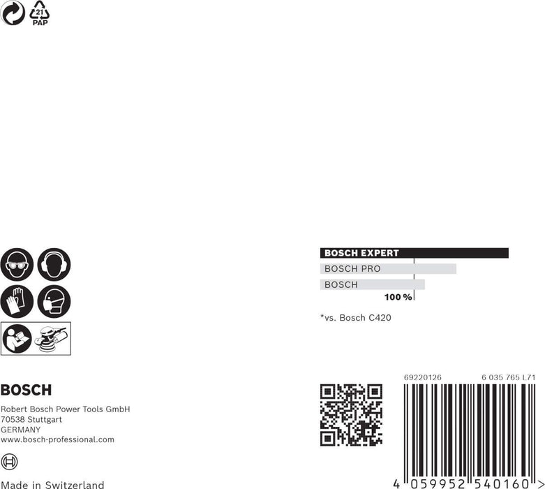 Bosch EXPERT M480 brusna mreža za rotacione brusilice od 125 mm, granulacija 320 - pakovanje od 5 komada - 2608900678 Brusna mreža za rotacione brusilice BOSCH Madras doo Beograd