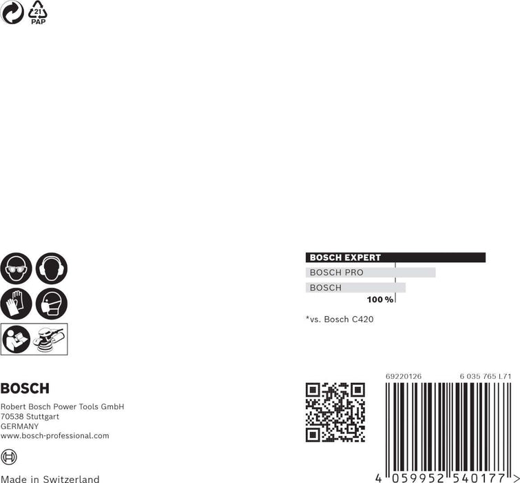 Bosch EXPERT M480 brusna mreža za rotacione brusilice od 125 mm, granulacija 400 - pakovanje od 5 komada - 2608900679 Brusna mreža za rotacione brusilice BOSCH Madras doo Beograd