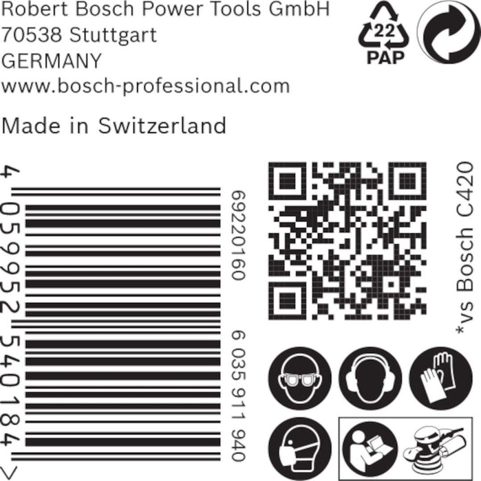 Bosch EXPERT M480 brusna mreža za rotacione brusilice od 125 mm, granulacija 80 - pakovanje od 50 komada - 2608900680 Brusna mreža za rotacione brusilice BOSCH Madras doo Beograd