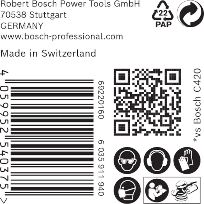 Bosch EXPERT M480 brusna mreža za rotacione brusilice od 150 mm, granulacija 100 - pakovanje od 50 komada - 2608900699 Brusna mreža za rotacione brusilice BOSCH Madras doo Beograd