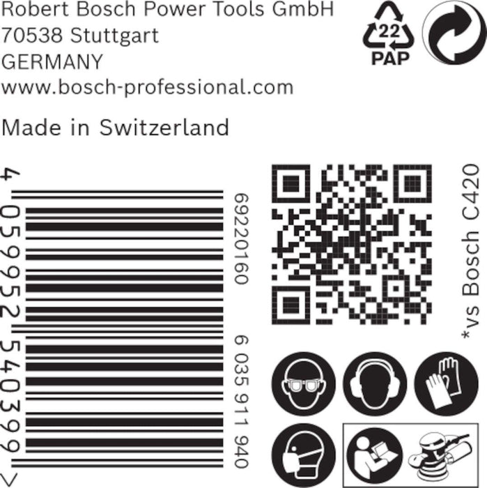 Bosch EXPERT M480 brusna mreža za rotacione brusilice od 150 mm, granulacija 150 - pakovanje od 50 komada - 2608900701 Brusna mreža za rotacione brusilice BOSCH Madras doo Beograd